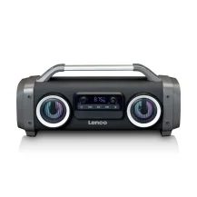 Lenco SPR-100 Altoparlante portatile stereo Grigio (Stereo Portable Speaker Grey - Warranty: 12M) [SPR-100]