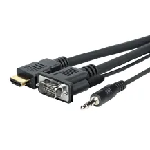 Vivolink PROVGAHDMIFLY5 cavo e adattatore video 4 m VGA [D-Sub] + 3.5mm HDMI tipo A [Standard] Nero (PRO Audio AND - . Warranty: 144M) [PROVGAHDMIFLY5]