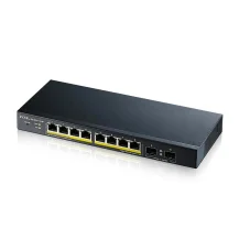 Switch di rete Zyxel GS1900-10HP Gestito L2 Gigabit Ethernet (10/100/1000) Supporto Power over (PoE) Nero [GS1900-10HP-EU0102F]