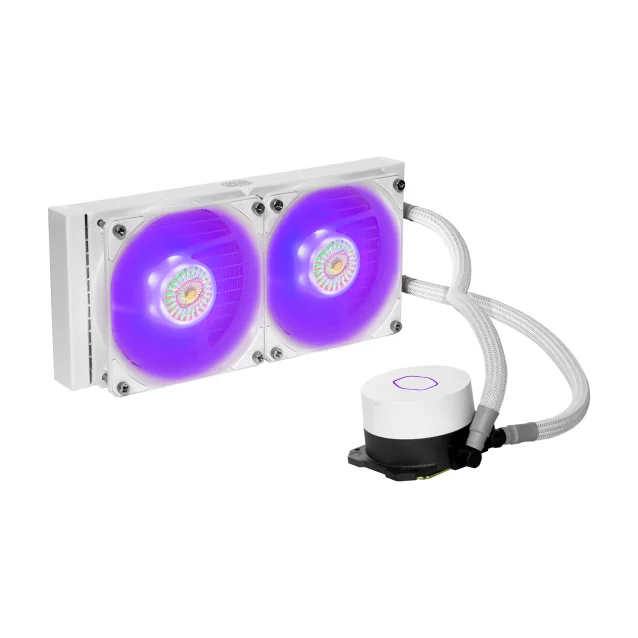 Ventola per PC Cooler Master MasterLiquid ML240L V2 RGB White Edition Scheda madre Raffreddatore di liquidi tutto in uno 12 cm Bianco [MLW-D24M-A18PC-RW]