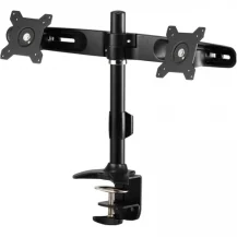 Amer Mounts AMR2C supporto da tavolo per Tv a schermo piatto 61 cm [24] Nero Scrivania (DUAL MONITOE DESK MOUNT - CLAMP BASE) [AMR2C]