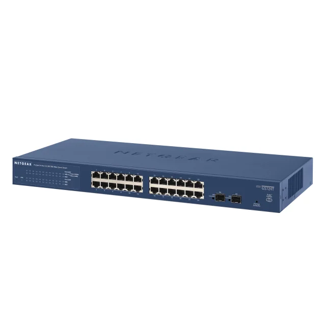 Switch di rete NETGEAR ProSAFE GS724Tv4 Gestito L3 Gigabit Ethernet (10/100/1000) Blu [GS724T-400EUS]