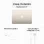 Notebook Apple MacBook Air 13'' M3 chip con core 8 CPU e 10 GPU, 8GB, 512GB SSD Galassia [MRXU3T/A]