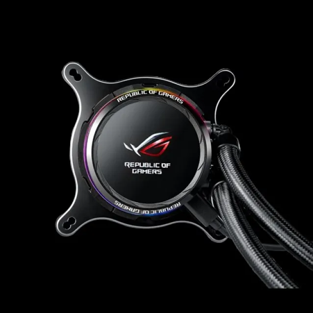 Ventola per PC ASUS ROG RYUO 240 Processore Raffreddatore di liquidi tutto in uno 12 cm Nero 1 pz [90RC0040-M0UAY0]