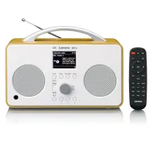 Lenco PIR-645WH radio Portatile Digitale Bianco, Legno [PIR645WH]