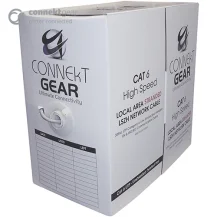 connektgear CONNEkT Gear 31-0305UG cavo di rete 305 m Cat6 U/UTP [UTP] Grigio (305m CAT6 UTP Stranded LS0H Network Cable Drum - 24AWG Grey) [31-0305UG]