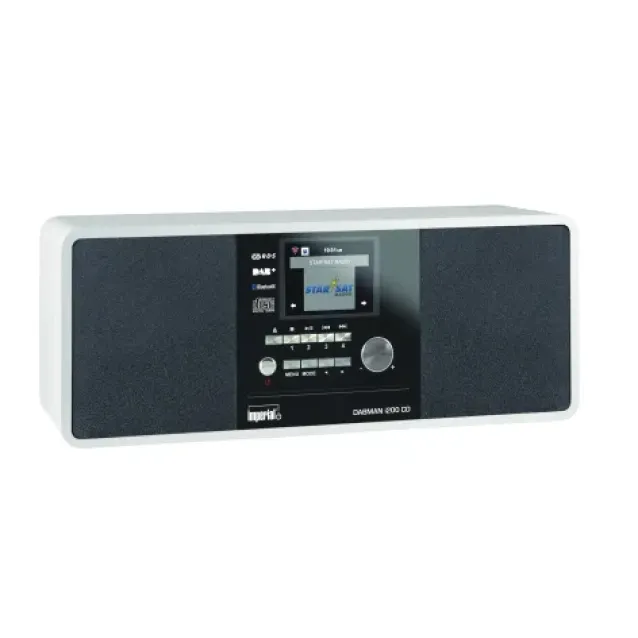Radio CD Imperial DABMAN i200 Digitale 20 W DAB+, FM, UKW Nero, Bianco Riproduzione MP3 [22-237-00]
