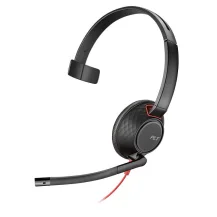 POLY Blackwire 5210 Headset Wired Head-band Calls/Music USB Type-A Black, Red