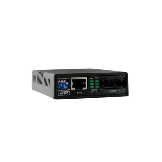 StarTech.com MCM110ST2GB convertitore multimediale di rete 100 Mbit/s 1310 nm Modalità multipla Nero [MCM110ST2GB]
