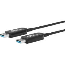 Microconnect USB3.0AA20BOP cavo USB 20 m 3.2 Gen 1 [3.1 1] A Nero (Premium Optic 3.0 A-A 20m - 5Gbps Not downward compatible with 2.0 Warranty: 300M) [USB3.0AA20BOP]