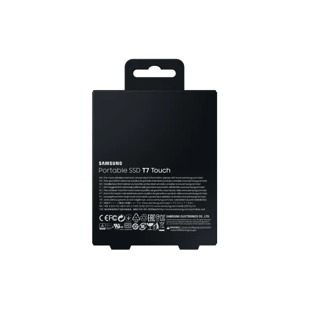 SSD esterno Samsung Portable T7 Touch USB 3.2 2TB Black [MU-PC2T0K/WW]