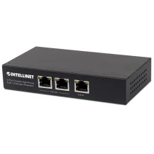 Intellinet 561266 switch di rete Non gestito Gigabit Ethernet [10/100/1000] Supporto Power over [PoE] Nero (POE PLUS GIGABIT EXTEND/REPEAT - -ER 2-PORT IEEE 802.3AT/AF METAL) [561266]