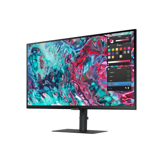 Samsung ViewFinity S80TB Monitor PC 68,6 cm [27] 3840 x 2160 Pixel 4K Ultra HD LED Nero (Samsung S8 S27B800TGU - Series monitor 27 UHD [2160p] @ 60 Hz IPS 350 cd/mÂ² 1000:1 HDR10 5 ms HDMI, 2xThunderbo [LS27B800TGUXXU]