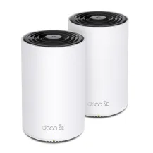 TP-Link Deco XE75 [2-pack] Tri-band [2,4 GHz/5 GHz/6 GHz] Wi-Fi 6E [802.11ax] Bianco 3 Interno (AXE5400 Whole Home Mesh WiFi System) [Deco XE75(2-pack)]