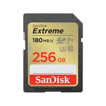 Memoria flash SanDisk Extreme 256 GB SDXC UHS-I Classe 10 (SanDisk - Flash memory card Video Class V30 / U3 Class10 SDHC UHS-I) [SDSDXVV-256G-GNCIN]