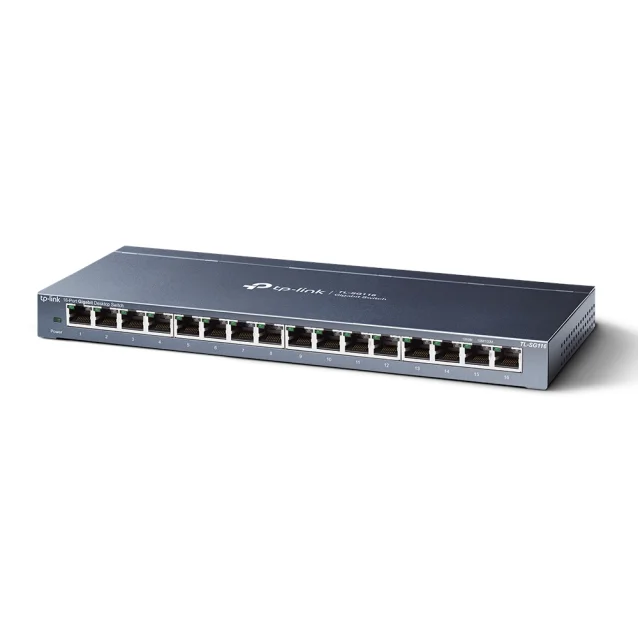 Switch di rete TP-Link TL-SG116 Non gestito Gigabit Ethernet (10/100/1000) Nero [TL-SG116]