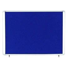 Bi-Office VT350607760 bacheca per annunci Bacheca fissa Blu Alluminio (Bi-Office Outdoor Blue Felt Lockable Noticeboard Display Case 8 x A4 978x670mm - DD) [VT350607760]