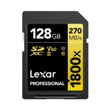 Lexar LSD1800128G-BNNNG memoria flash 128 GB SDXC UHS-II Classe 10 (128GB Professional 1800x SDHC Card) [LSD1800128G-BNNNG]