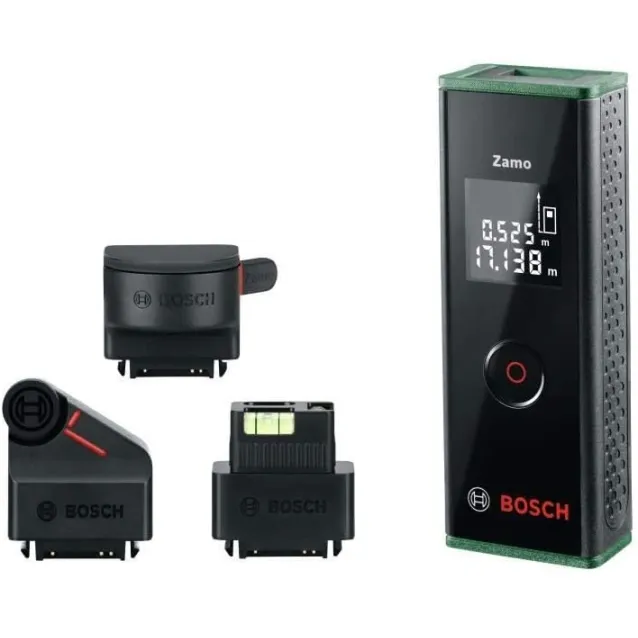 Distanziometro laser con 3 adattatori Bosch Zamo III Set [0603672703]