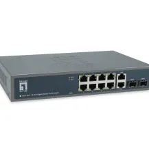 LevelOne GEP-1221 switch di rete Non gestito Gigabit Ethernet (10/100/1000) Supporto Power over (PoE) Nero [GEP-1221]