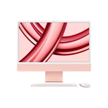 Apple iMac con Retina 24'' Display 4.5K M3 chip 8‑core CPU e 10‑core GPU, 256GB SSD - Rosa