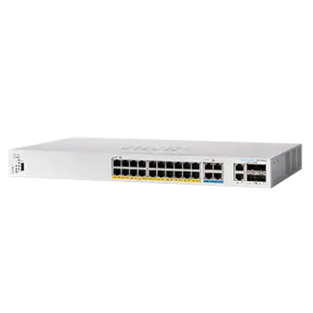 Switch di rete Cisco CBS350 Gestito L3 Gigabit Ethernet (10/100/1000) Supporto Power over (PoE) 1U Nero, Grigio [CBS350-24MGP-4X-EU]