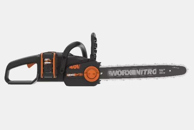 SCOPRI LE OFFERTE ONLINE SU WORX WG385E.9 motosega Nero, Arancione senza  batterie e caricabaterie [WG385E.9]