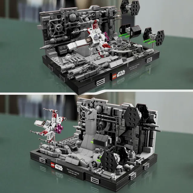 SCOPRI LE OFFERTE ONLINE SU LEGO Star Wars Diorama Volo sulla trincea della Morte  Nera [75329]