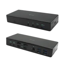 i-tec C31QUATTRODOCKPDUK replicatore di porte e docking station per laptop Cablato USB 3.2 Gen 1 [3.1 1] Type-C Nero (USB-C Quad Docking Station) [C31QUATTRODOCKPDUK]