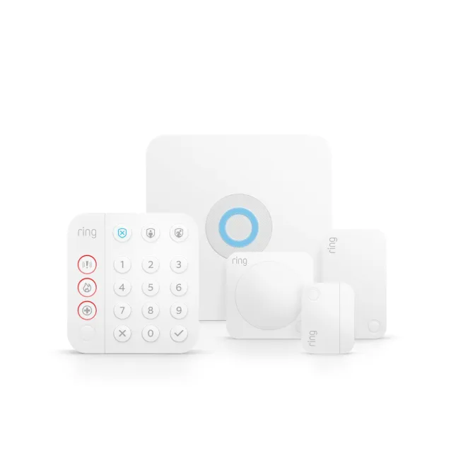 Ring Alarm Security Kit, 5 piece - 2nd Generation sistema di allarme sicurezza Wi-Fi Bianco [4K11SZ-0EU0]