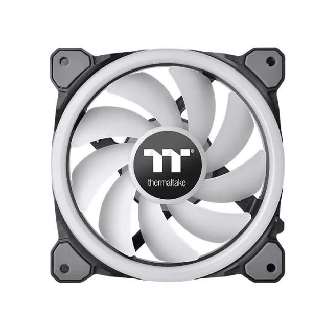 Ventola per PC Thermaltake Riing Trio 12 LED RGB Radiator Fan TT Premium Edition Case computer Ventilatore cm Nero [CL-F072-PL12SW-A]