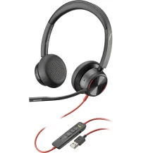 POLY Blackwire 8225 Headphones Wired Head-band Office/Call center USB Type-A Black