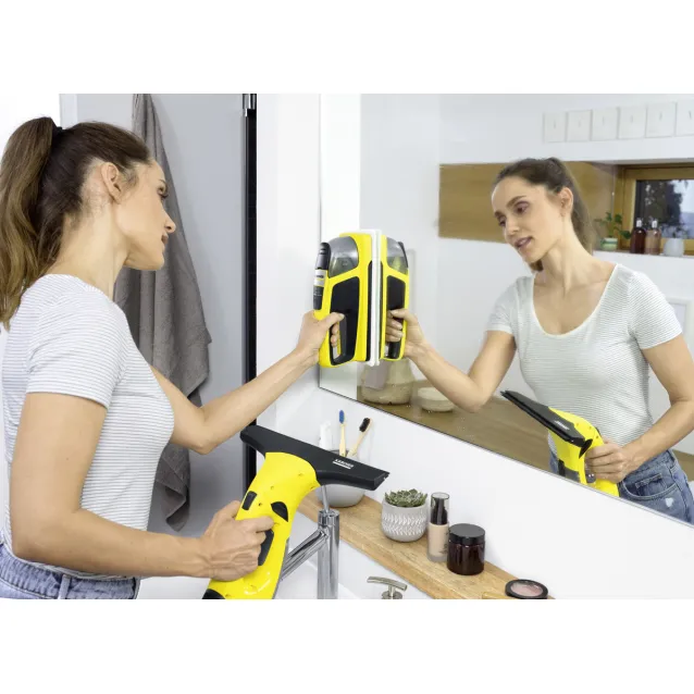 Pulitore finestre elettrico Kärcher WV 2 + KV 4 pulitore di finestra 0,1 L  Nero, Giallo [1.633-218.0]