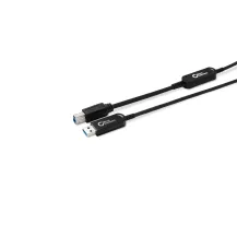 Microconnect MC-USB3.0AB30OP cavo USB 30 m 3.2 Gen 2 [3.1 2] A B Nero (Premium Optic Cable 3.0 - A-B 30m Warranty: 300M) [MC-USB3.0AB30OP]