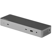 StarTech.com Dock Thunderbolt 3 compatibile con USB-C - Doppio monitor 4K 60Hz DisplayPort 1.4 o doppio display HDMI Laptop Docking Station 8K 60Hz- TB3/USB-C 96W PD, 5xUSB 10Gbps (TB3/USB-C DOCK DUAL DP/HDMI PD 5X USB HUB) [TB3CDK2DHUE]