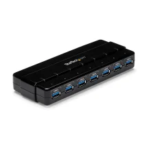 StarTech.com HUB USB 3.0 a 7 porte alimentato - Perno e concentratore ultra veloce Nero [ST7300USB3B]