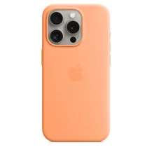 Custodia per smartphone Apple MagSafe in silicone iPhone 15 Pro - Aranciata (IPHONE PRO SILICONE CASE MAG ORANGE SORBET) [MT1H3ZM/A]