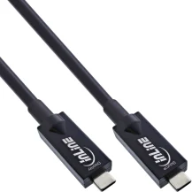 InLine Cavo USB 3.2 Gen.2 AOC, USB-C maschio/maschio, nero, 10m [35799A]
