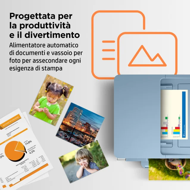 HP ENVY Stampante multifunzione Inspire 7921e, Colore, per Casa, Stampa, copia, scansione, Wireless; HP+; Idonea Instant ink; Alimentatore automatico di documenti [2H2P6B]