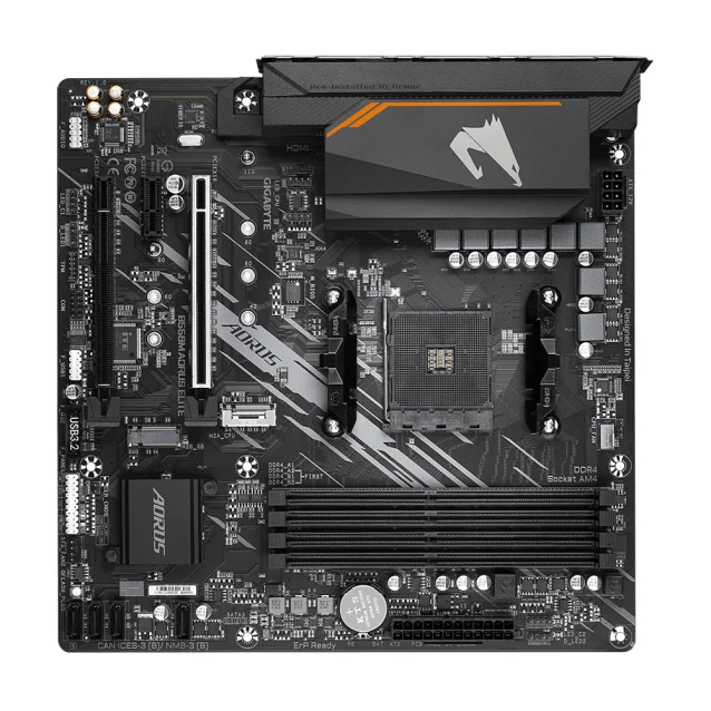 Scheda madre Gigabyte B550M AORUS ELITE AMD B550 Socket AM4 micro ATX [B550M ELITE]