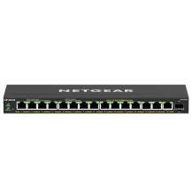 Switch di rete NETGEAR GS316EP Gestito Gigabit Ethernet [10/100/1000] Supporto Power over [PoE] Nero (16PT GE PLUS SWCH W/ POE+ - ) [GS316EP-100UKS]