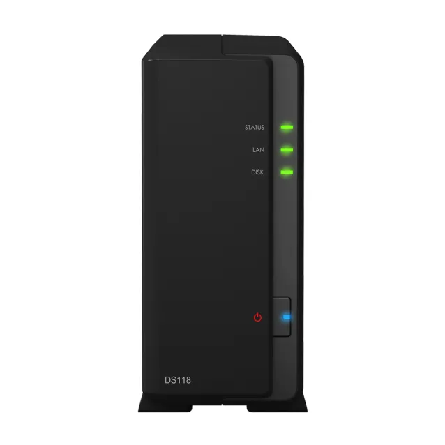 Synology DiskStation DS118 server NAS e di archiviazione Compatta Collegamento ethernet LAN Nero RTD1296 [DS118]