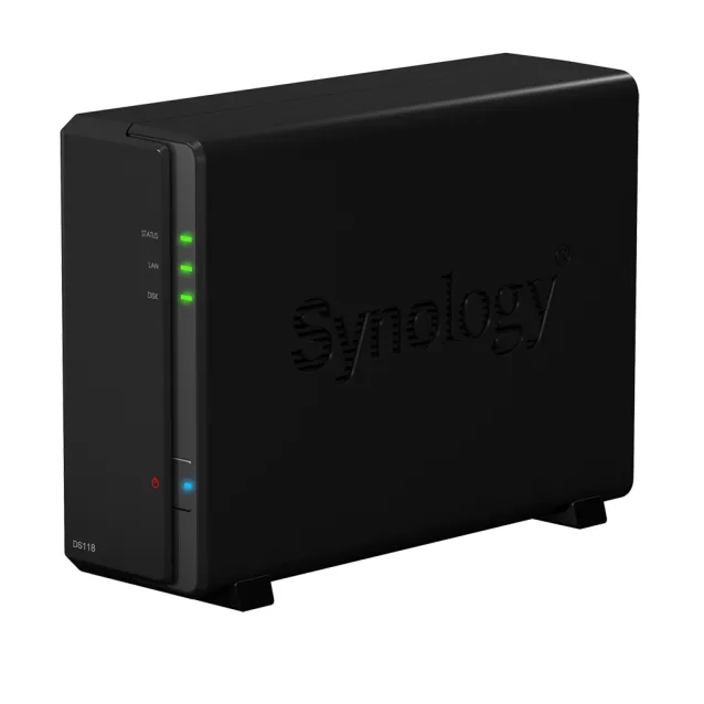 Synology DiskStation DS118 server NAS e di archiviazione Compatta Collegamento ethernet LAN Nero RTD1296 [DS118]