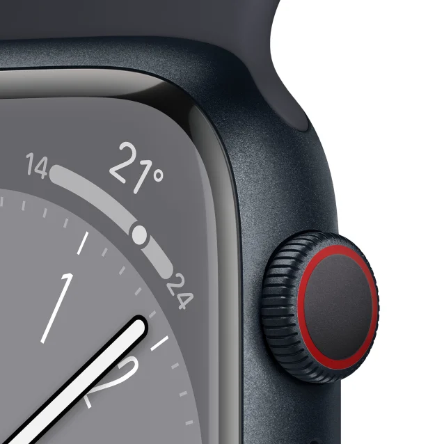 Smartwatch Apple Watch Series 8 OLED 45 mm Digitale 396 x 484 Pixel Touch screen 4G Nero Wi-Fi GPS (satellitare) [MNK43B/A]