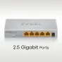 Switch di rete Zyxel MG-105 Non gestito 2.5G Ethernet (100/1000/2500) Acciaio [MG-105-ZZ0101F]