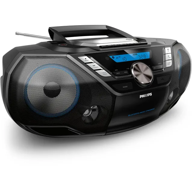 Radio CD Philips AZB798T/12 impianto stereo portatile Analogico e digitale 12 W DAB, DAB+, FM Nero Riproduzione MP3 [AZB798T/12]