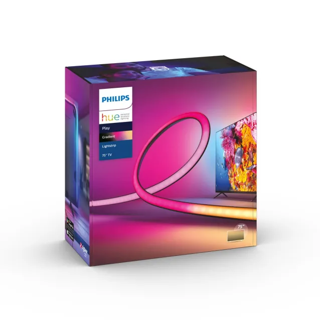Philips by Signify Hue White and Color ambiance Gradient Lightstrip TV 75
