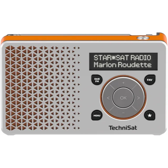 TechniSat DigitRadio 1 Portatile Digitale Arancione, Argento [0003/4997]