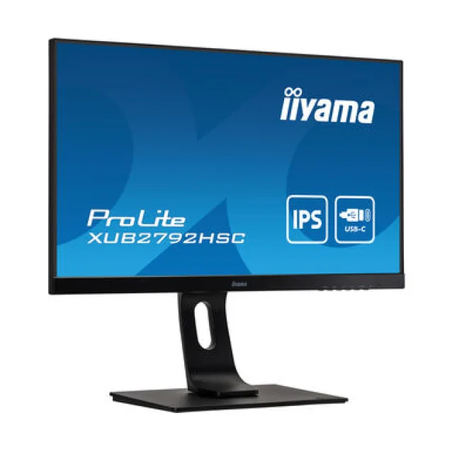 Iiyama ProLite XUB2792HSC-B1 Monitor 68,6 cm (27 Zoll) (Full-HD, pannello IPS, HDMI, DisplayPort, docking USB-C)