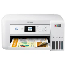 Multifunzione Epson EcoTank ET-2856 Ad inchiostro A4 5760 x 1440 DPI 33 ppm Wi-Fi (Epson ET 2856 ET2856 - Multifunction printer colour ink-jet refillable [media] up to 10.5 [printing] 100 sheets USB, white) [C11CJ63402]